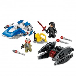 Disney A-Wing Vs. Tie Silencer Microfighters Playset By Lego - Star Wars: The Last Jedi