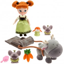 Disney Animators' Collection Anna Mini Doll Play Set