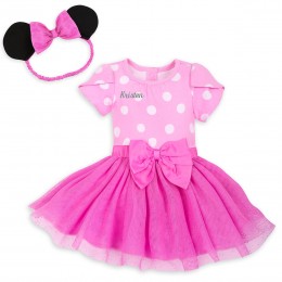 Disney Minnie Mouse Costume Bodysuit For Baby - Pink - Personalizable