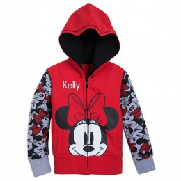 Disney Minnie Mouse Hoodie For Girls - Personalizable
