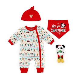 Disney Store Mickey And Friends Baby's First Christmas Gift Set